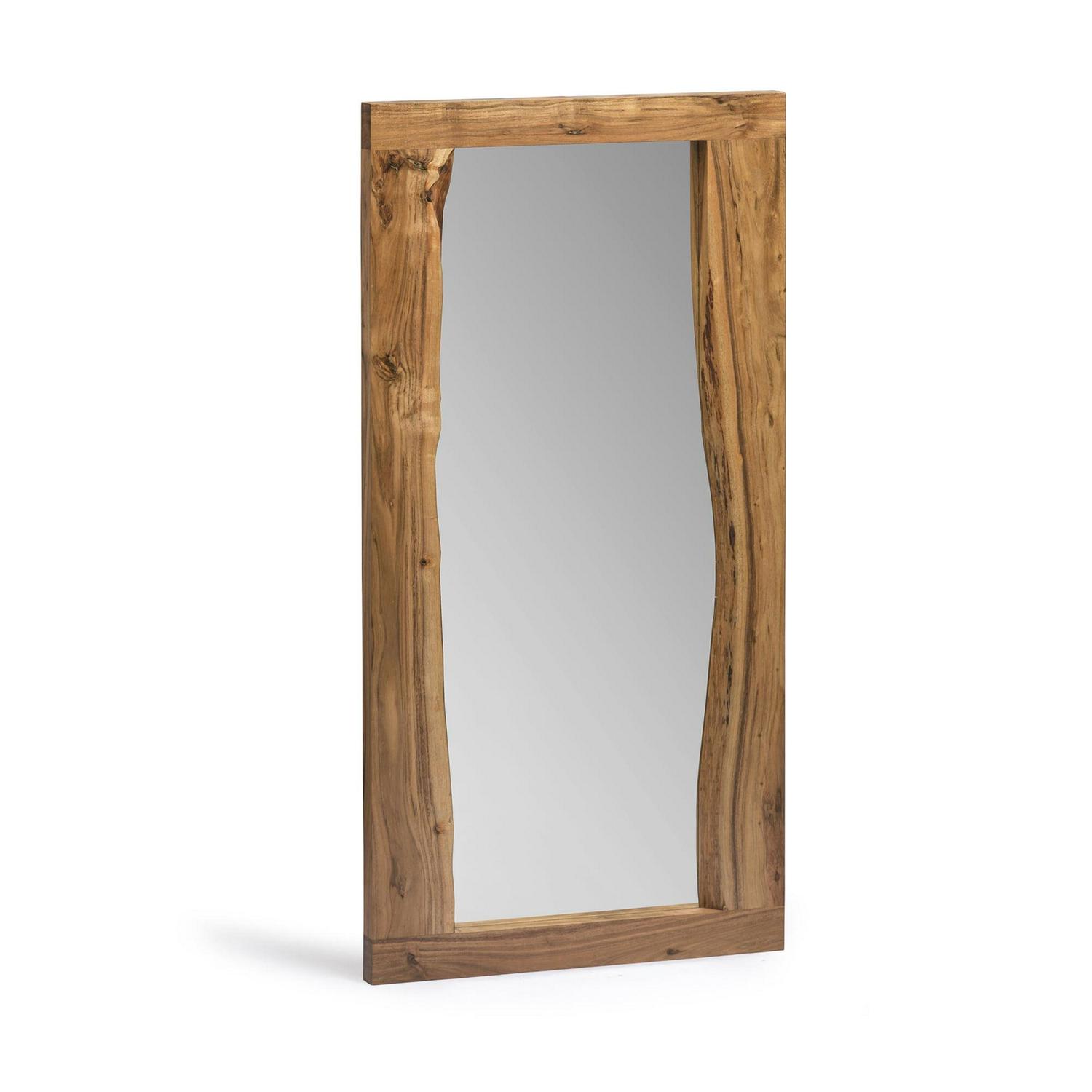 Alaterre Alpine Natural Live Edge Rectangle Wood 48" Mirror