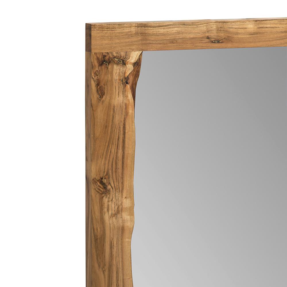 Alaterre Alpine Natural Live Edge Rectangle Wood 48" Mirror - Image 6