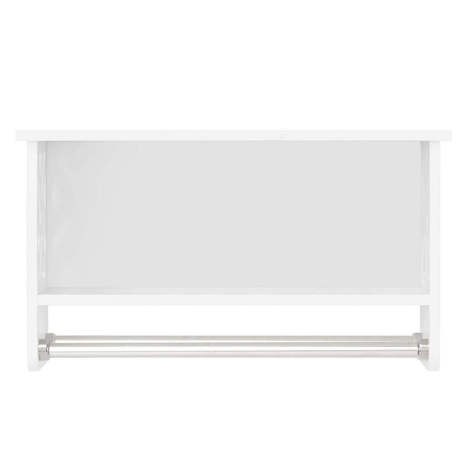 Alaterre Coventry 25"W x 14"H Bath Shelf with Two Towel Rods - Image 3
