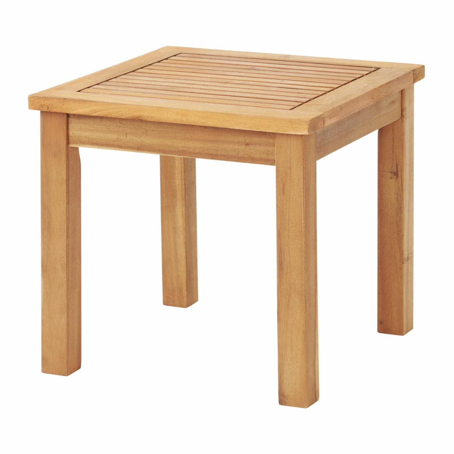 Alaterre Furniture 3-Piece Acacia Wood Bistro Set – 2 Foldable Chairs & Table with Woven Seats for Patio/Deck - Image 3