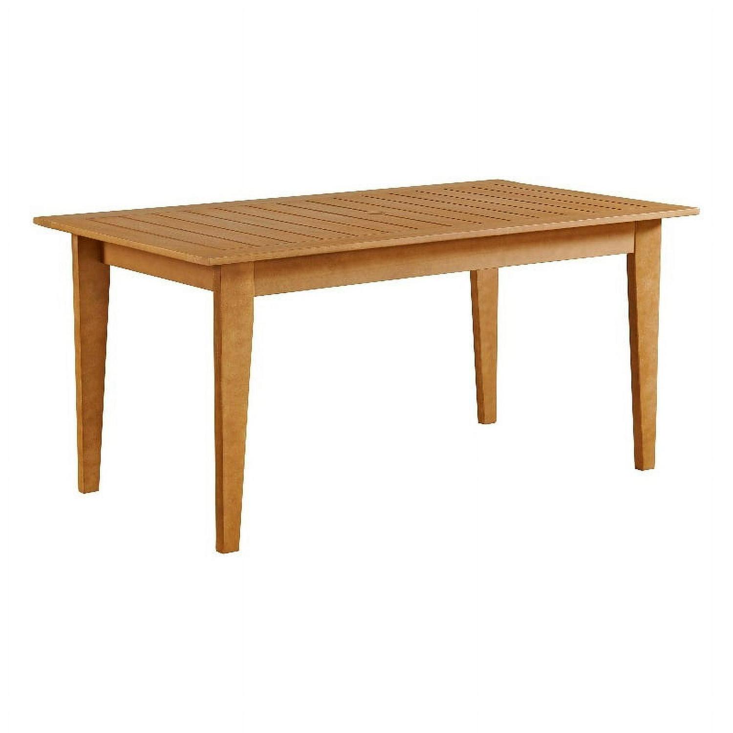 Barton Natural Eucalyptus Wood Outdoor Dining Table