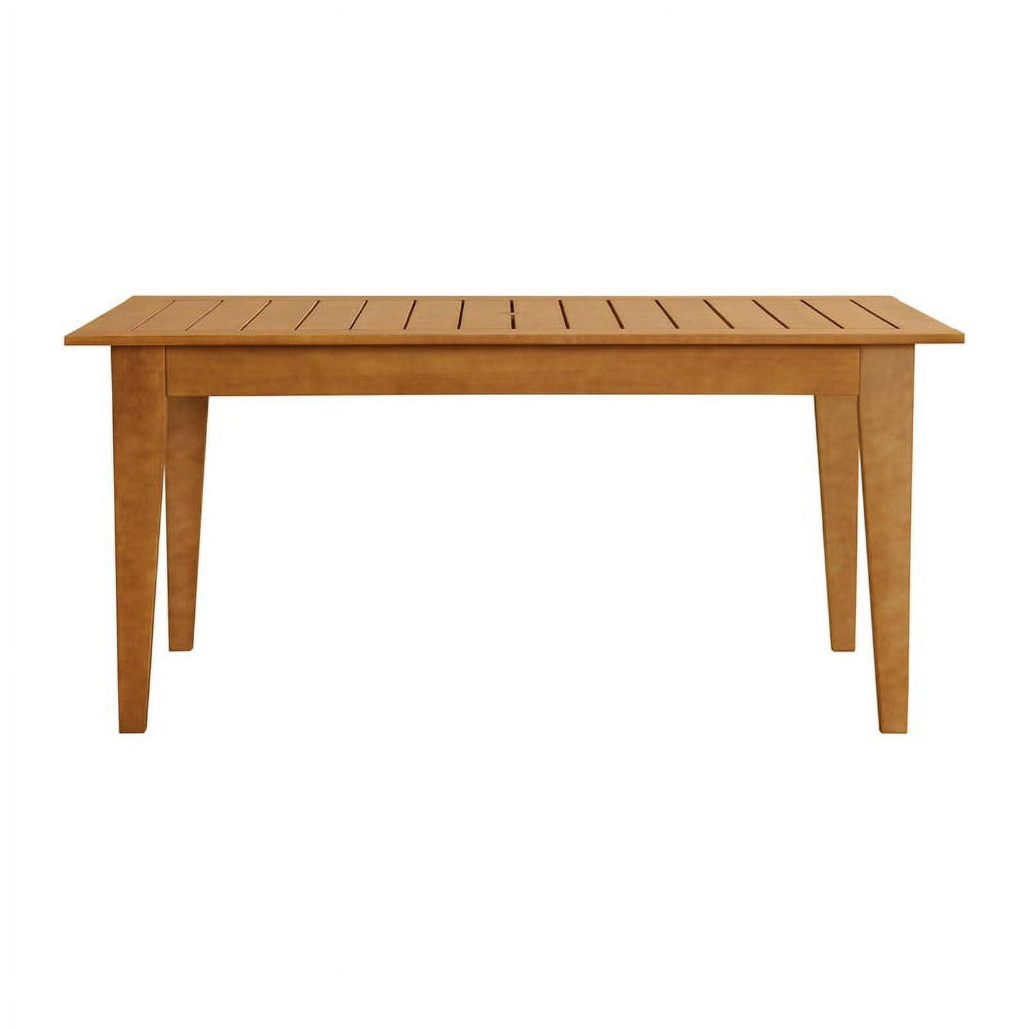 Barton Natural Eucalyptus Wood Outdoor Dining Table - Image 3