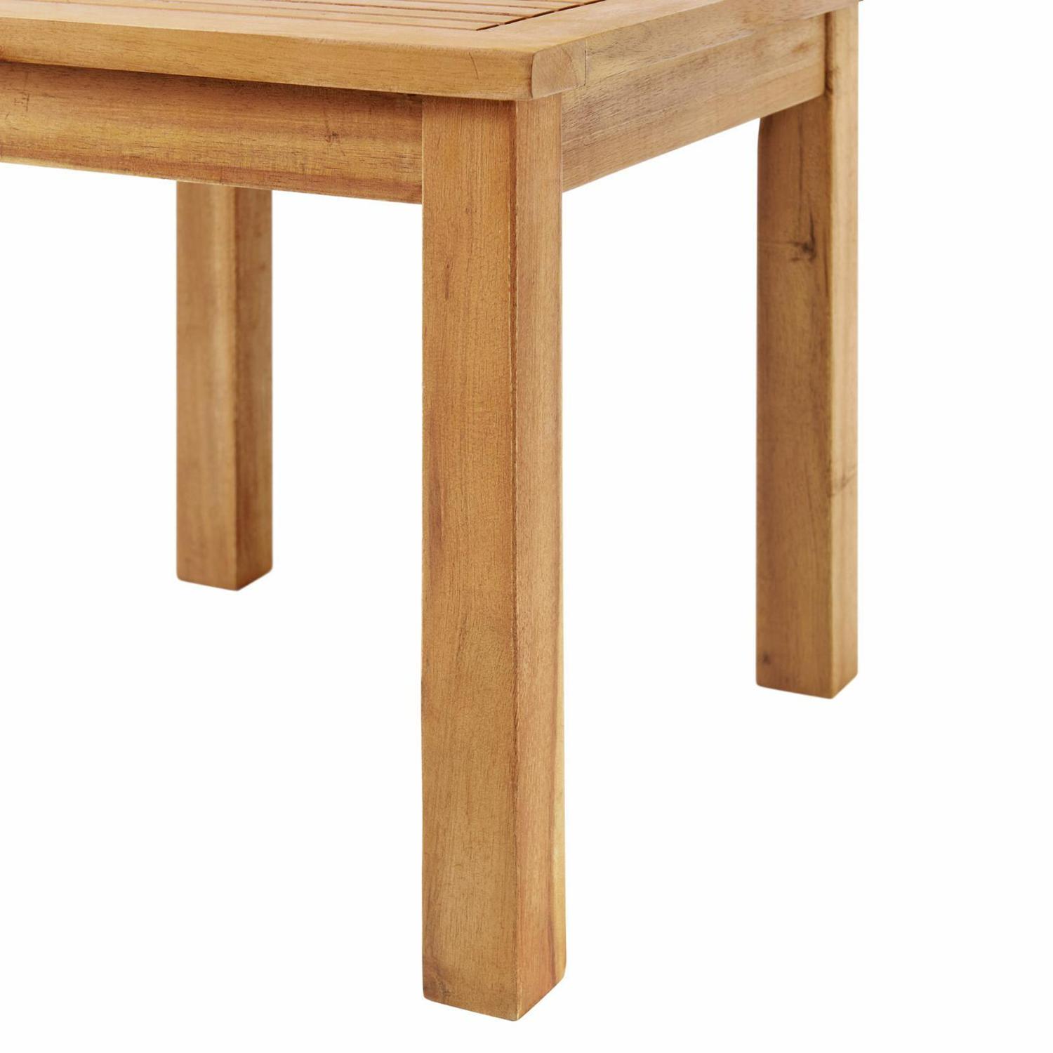 Alaterre Furniture 3-Piece Acacia Wood Bistro Set – 2 Foldable Chairs & Table with Woven Seats for Patio/Deck - Image 8