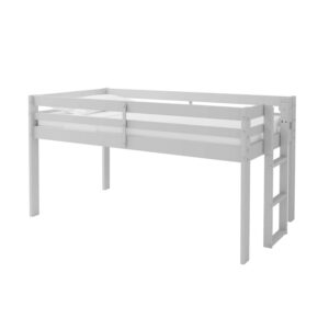 Jasper Twin Wood Junior Loft Bed - Dove Gray