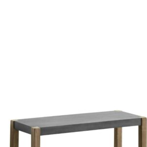 Alaterre Newport 40" Coat Hook and Faux Concrete Bench Set