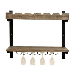 Alaterre Pomona Wall Shelving with Wine Storage