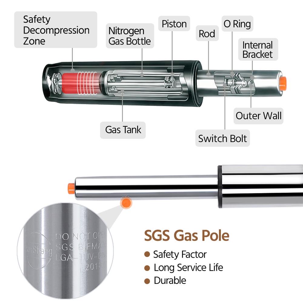 Alden Design Adjustable Mid-back Faux Leather Counter-Height Bar Stool for Kitchen Counter, Set of 2, White - Image 8