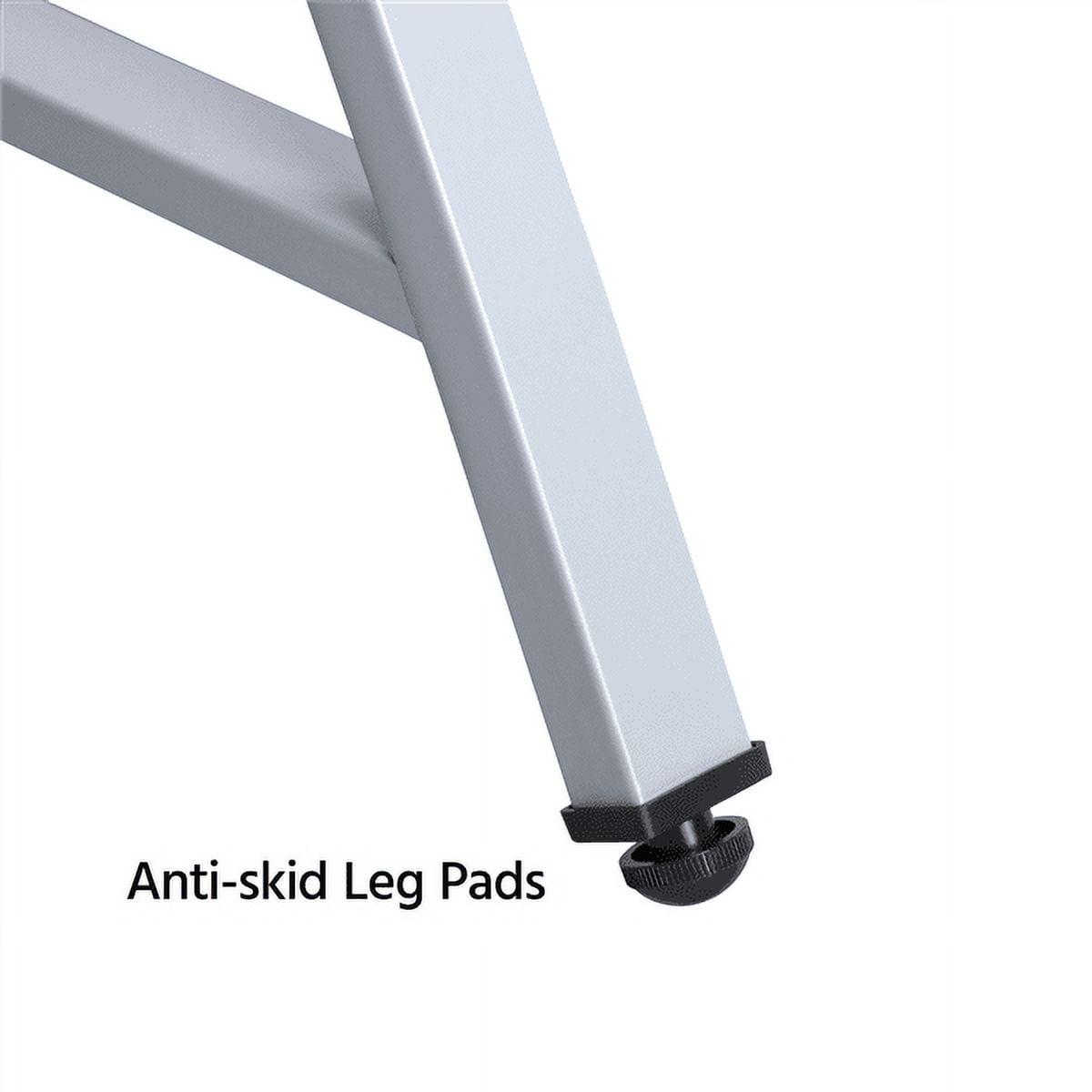 Alden Design 50'' Adjustable Steel Drafting Table with Stool, Black - Image 9