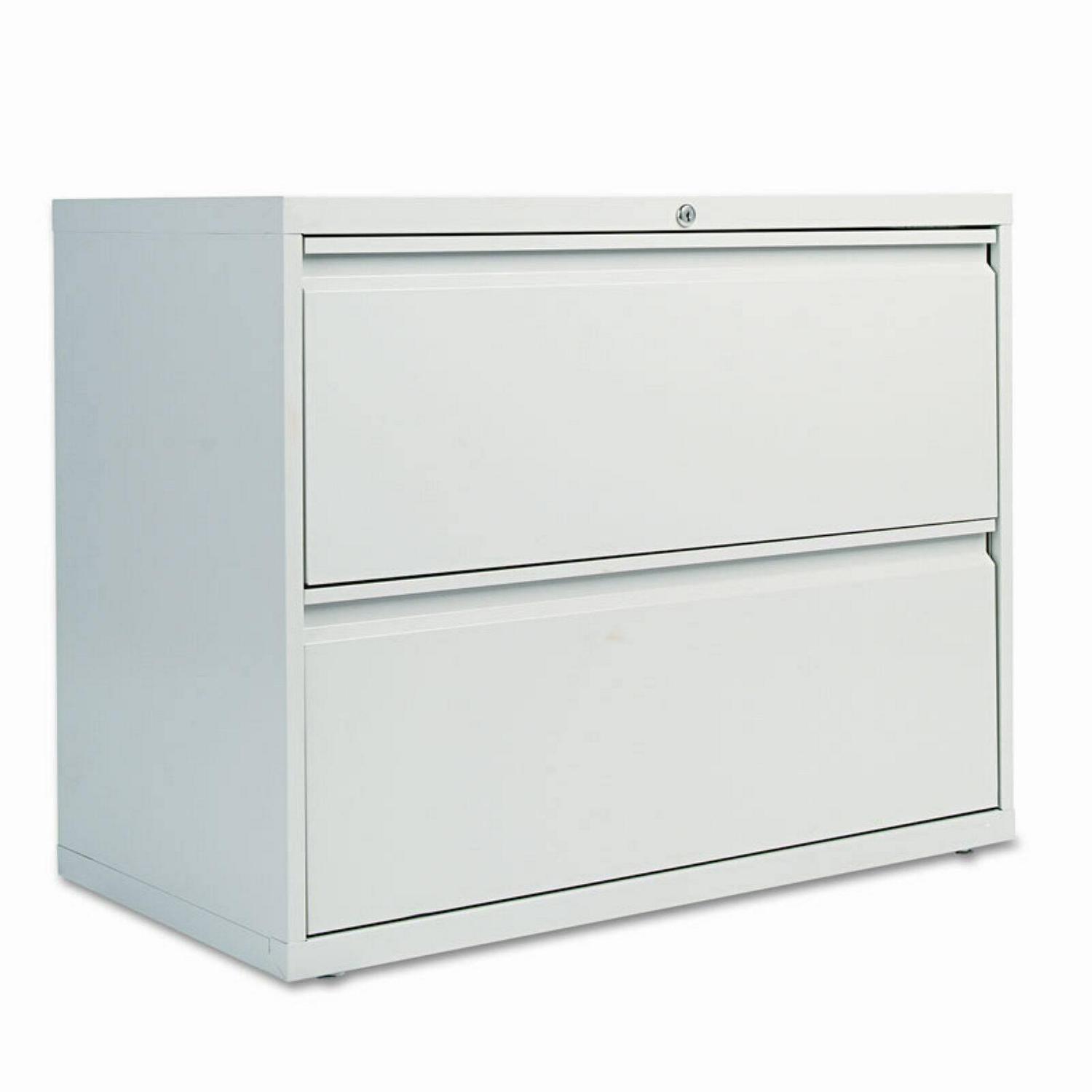 Alera 2 Drawers Lateral Lockable Filing Cabinet, Gray