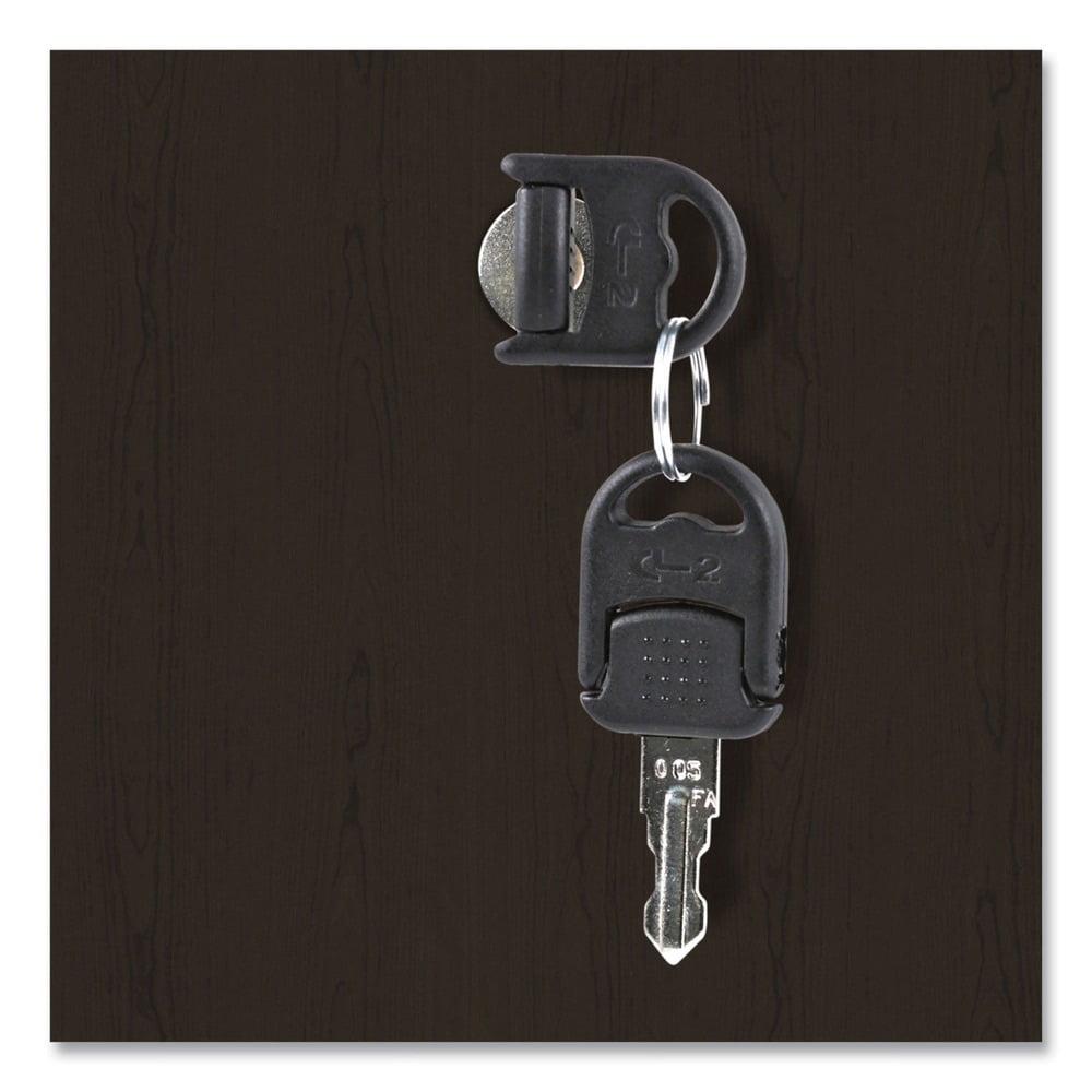 Alera 2 Drawers Vertical Lockable Filing Cabinet, Espresso - Image 4