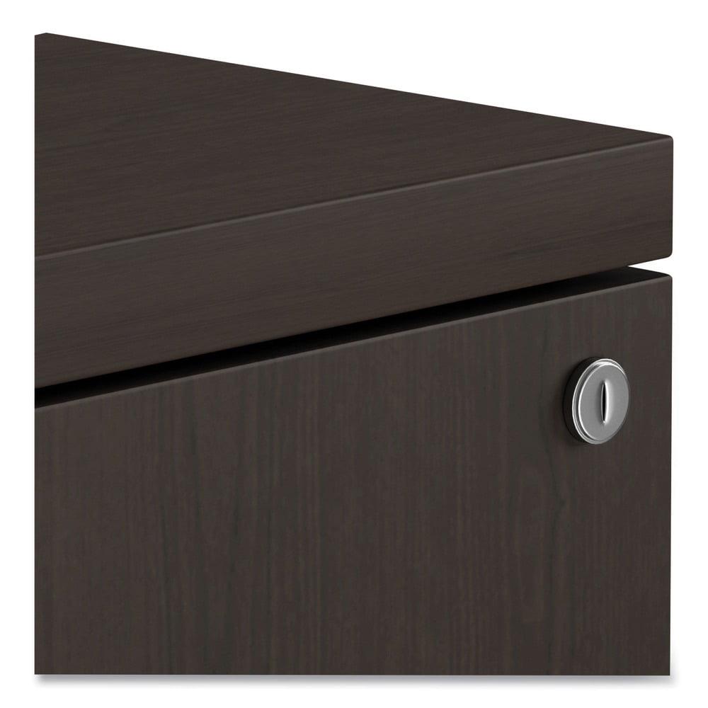 Alera 2 Drawers Vertical Lockable Filing Cabinet, Espresso - Image 5