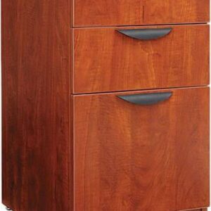 Alera 3 Drawers Vertical Lockable Filing Cabinet, Medium Cherry