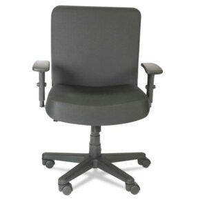 Alera Plus XL Series Big & Tall Mid-Back Task Chair - Black