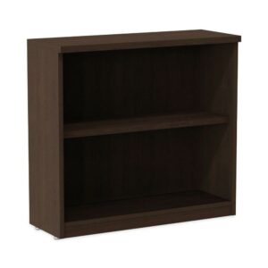 Alera ALEVA633032ES 31.75 in. x 14 in. x 29.5 in. Valencia Series 2-Shelf Bookcase - Espresso