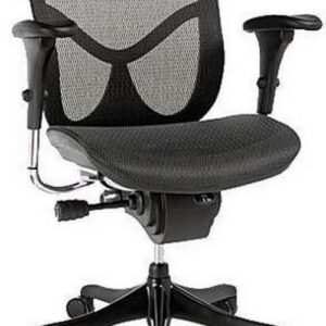 Alera EQ Series Ergonomic Multifunction Mid-Back Mesh Chair, Supports Up to 250 lb, Black
