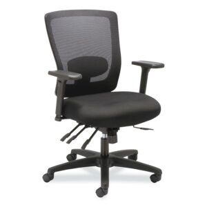 Alera Envy Series Mesh Mid-Back Swivel/Tilt Chair, Supports Up to 250 lb, Black