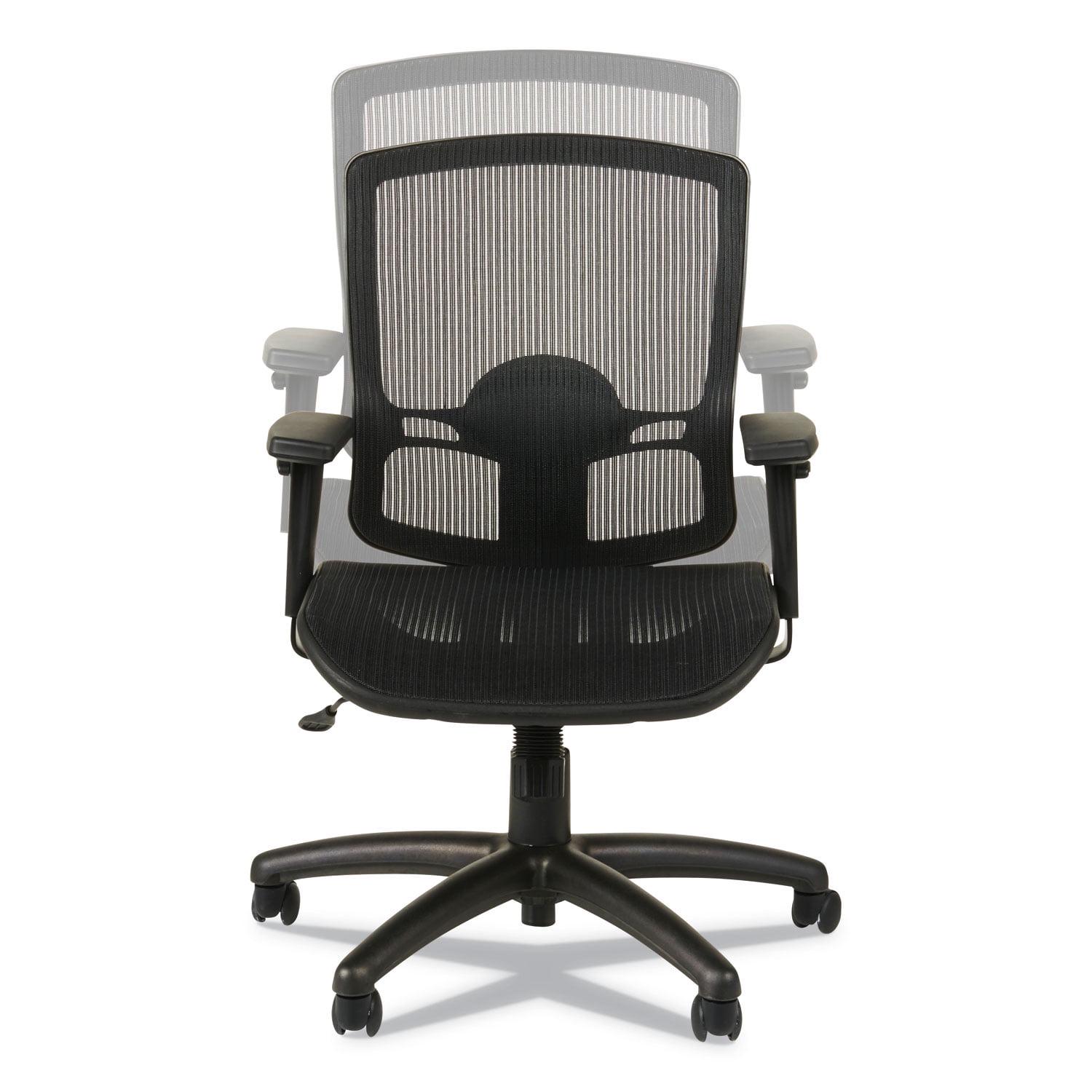 Alera Etros Series Suspension Mesh Mid-Back Synchro Tilt Chair, Supports Up to 275 lb, 15.74" to 19.68" Seat Height, Black - Image 3
