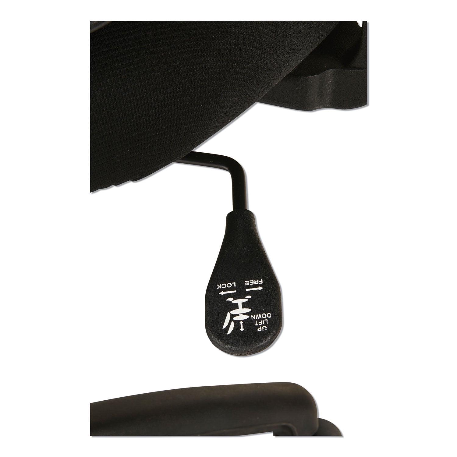 Alera Etros Series Suspension Mesh Mid-Back Synchro Tilt Chair, Supports Up to 275 lb, 15.74" to 19.68" Seat Height, Black - Image 11