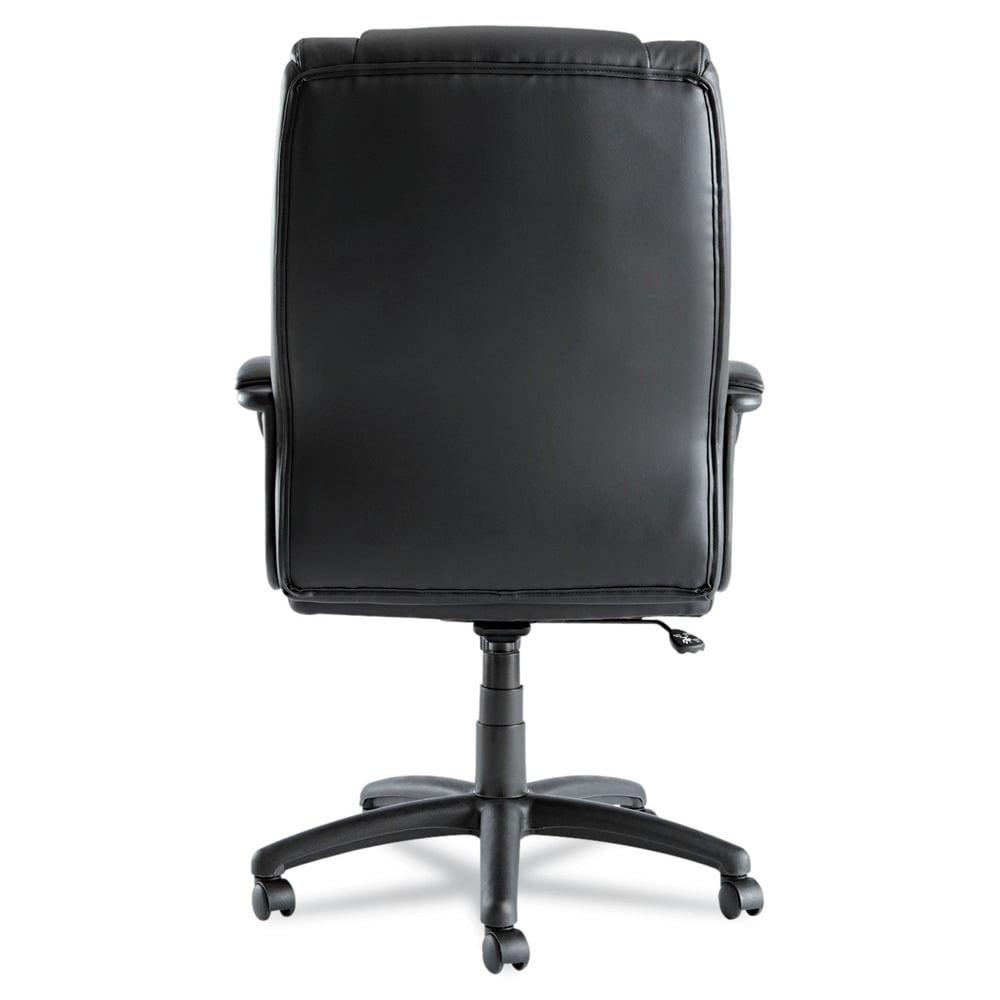 Alera Fraze Series Executive High-Back Swivel/Tilt Bonded Leather Chair, Supports 275 lb, 17.71" to 21.65" Seat Height, Black - Image 5
