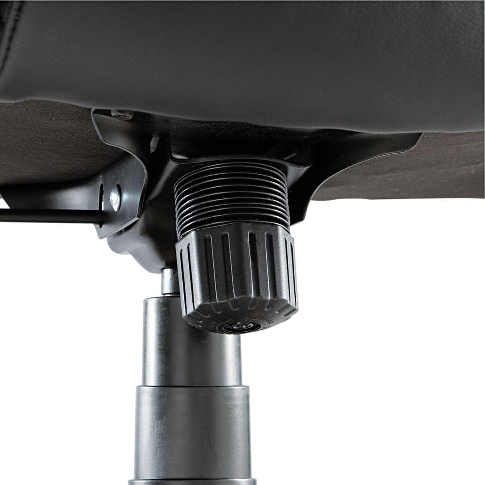 Alera Fraze Series Executive High-Back Swivel/Tilt Bonded Leather Chair, Supports 275 lb, 17.71" to 21.65" Seat Height, Black - Image 8