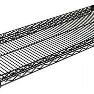 Alera Industrial Wire Shelving Extra Wire Shelves, 48w x 18d, Black, 2 Shelves/Carton