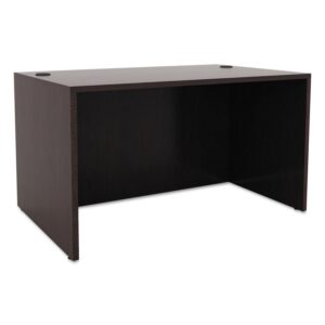 Alera Valencia Series Straight Front Desk Shell, 47.25" x 29.5" x 29.63", Espresso