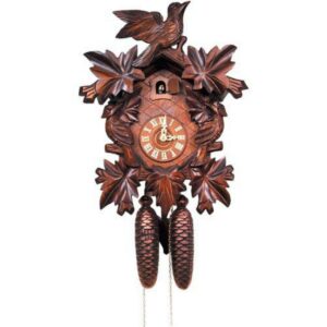 Alexander Taron 638-8 - Engstler Cuckoo Clock, Carved with 8-Day weight driven movement - Full Size - 15.5"H x 11.75"W x 6.25'