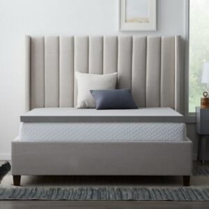 Allswell 2" Memory Foam Mattress Topper Infused with Charcoal, Queen