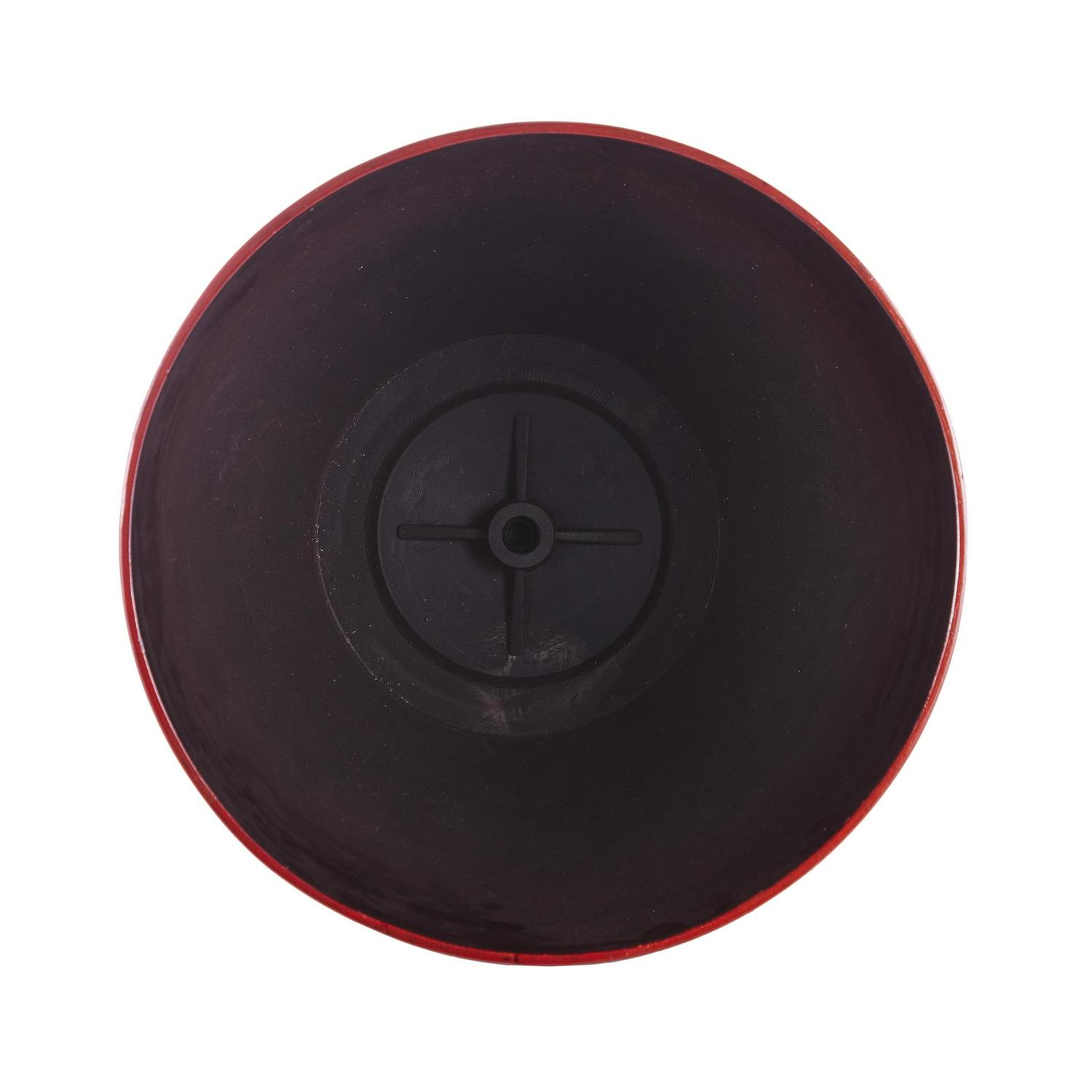 Alpine Corporation 15" x 12" Stone-Look Planters with Drainage Holes, Red, Set of 2 - Image 11