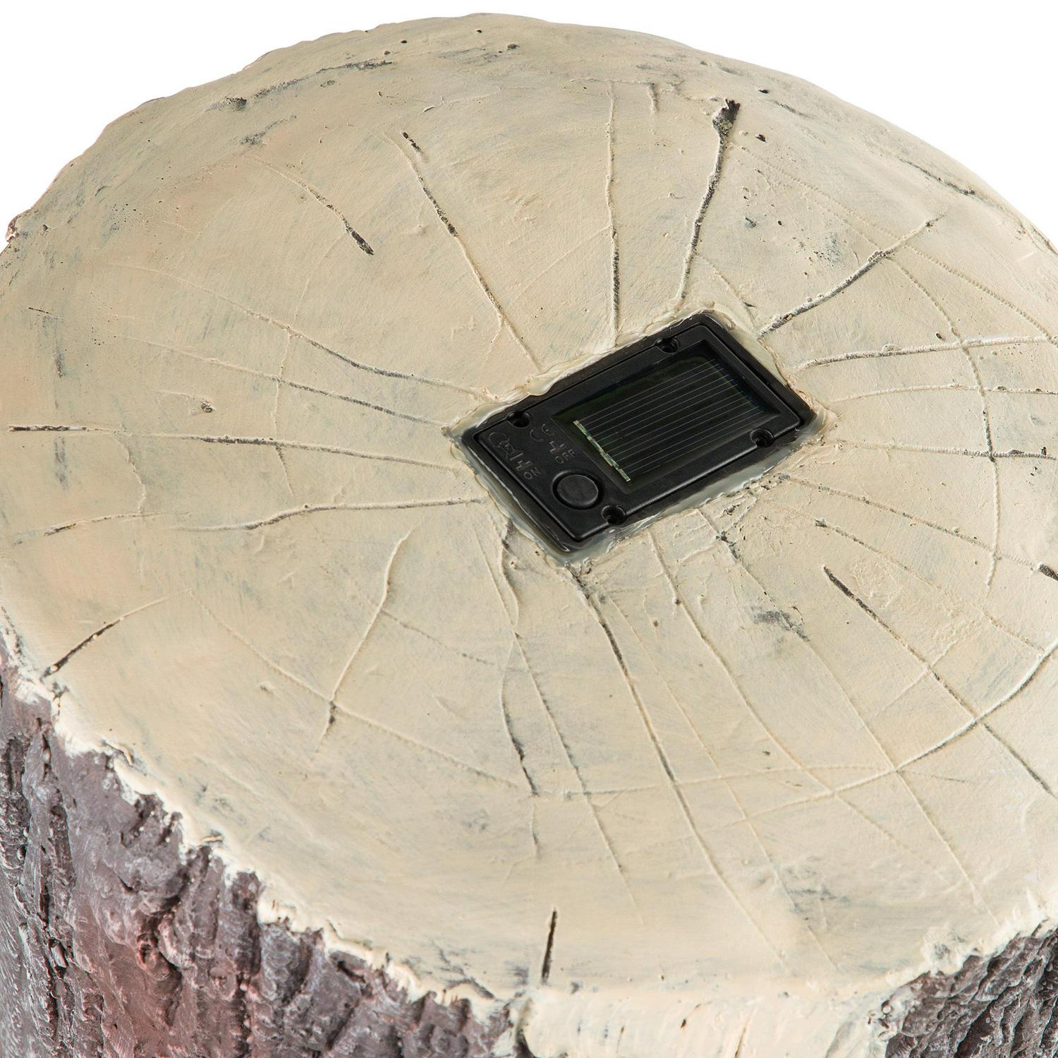 Alpine Corporation 21" x 16" x 48" Polyresin Snowman Light-Up Holiday Statue, Brown - Image 12