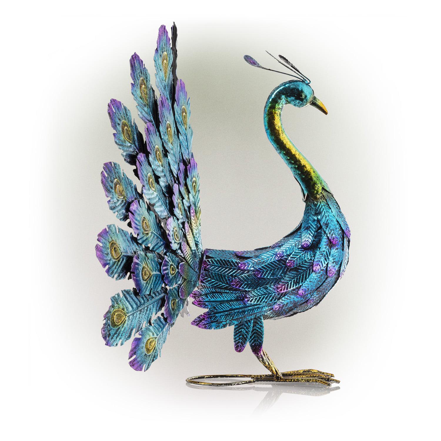 Alpine Corporation 23"H Peacock Garden Statue - Image 10