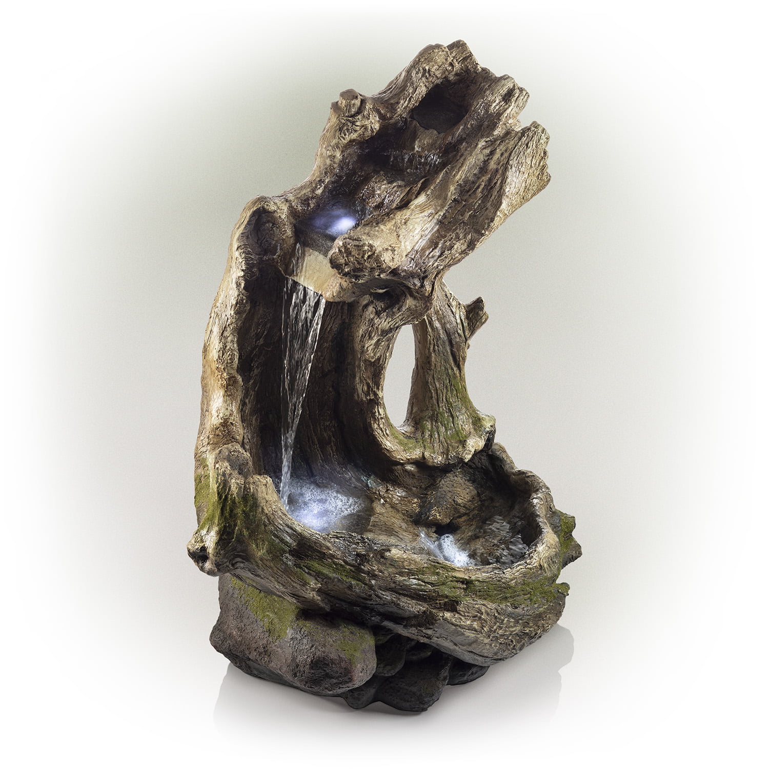 Alpine Corporation 41" Rainforest Waterfall Fountain, LED Lights - Image 2