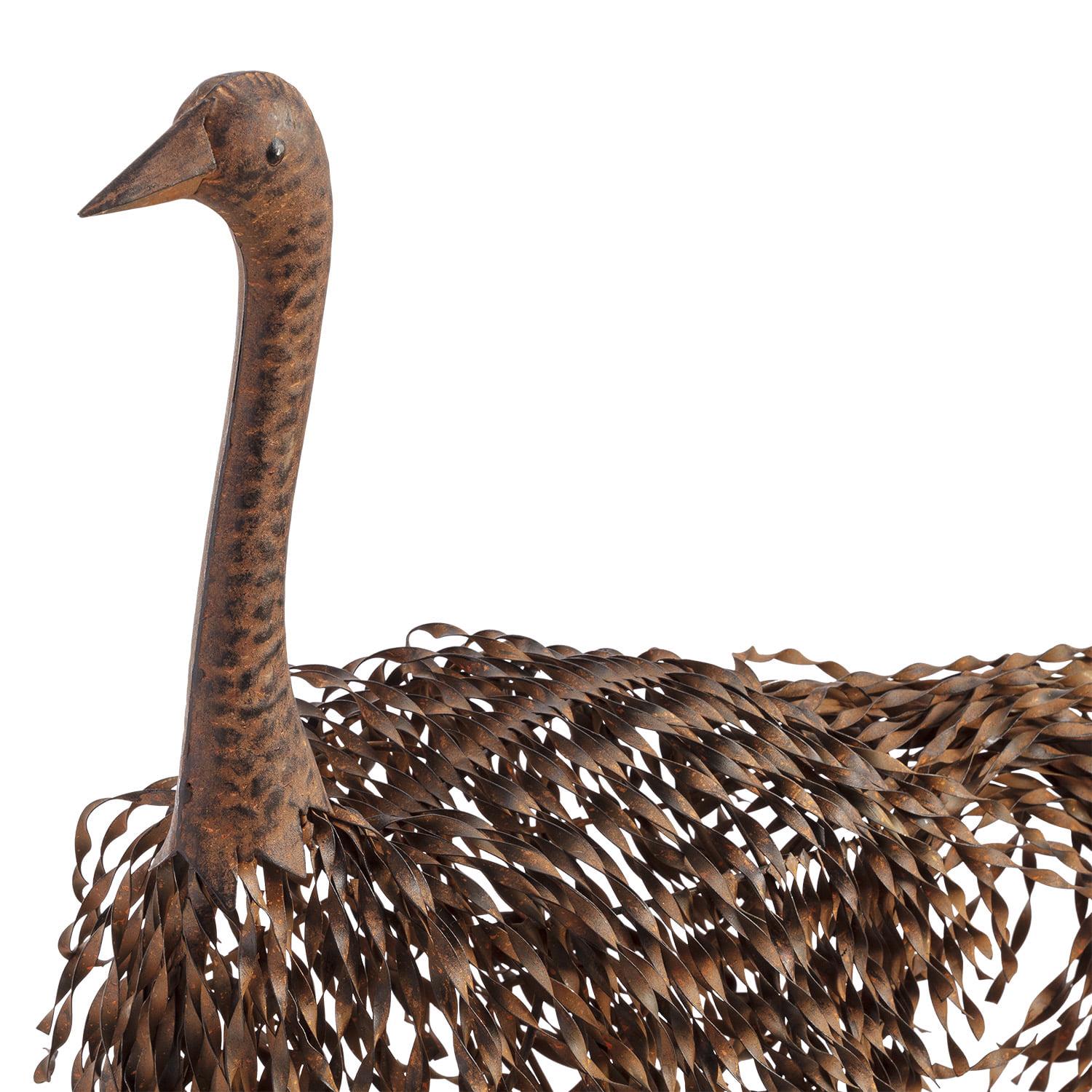 Alpine Corporation 45" Peaking Ostrich Garden Statue - Image 11