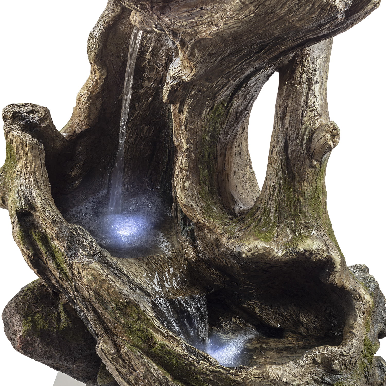 Alpine Corporation 41" Rainforest Waterfall Fountain, LED Lights - Image 10