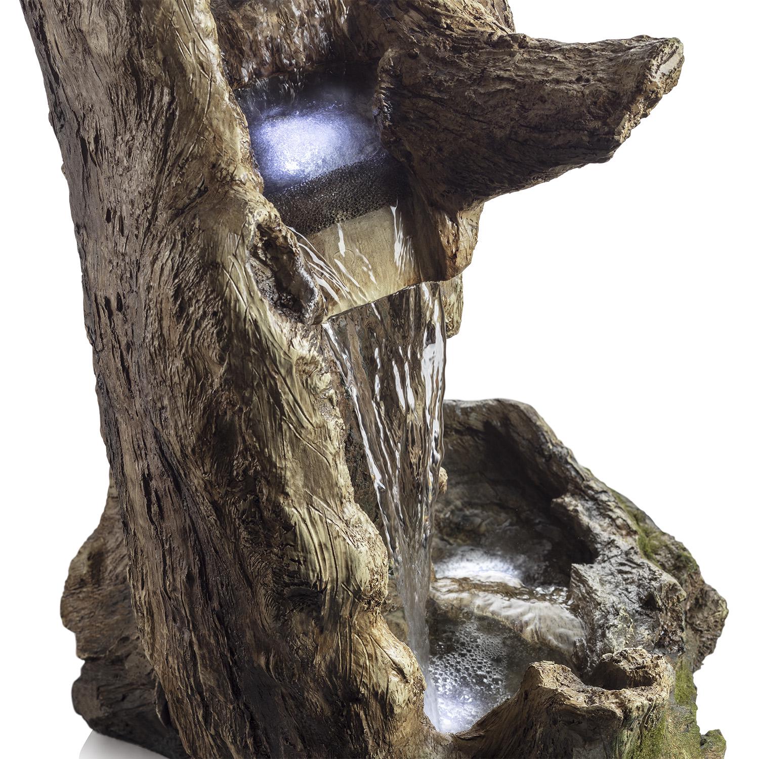 Alpine Corporation 41" Rainforest Waterfall Fountain, LED Lights - Image 11