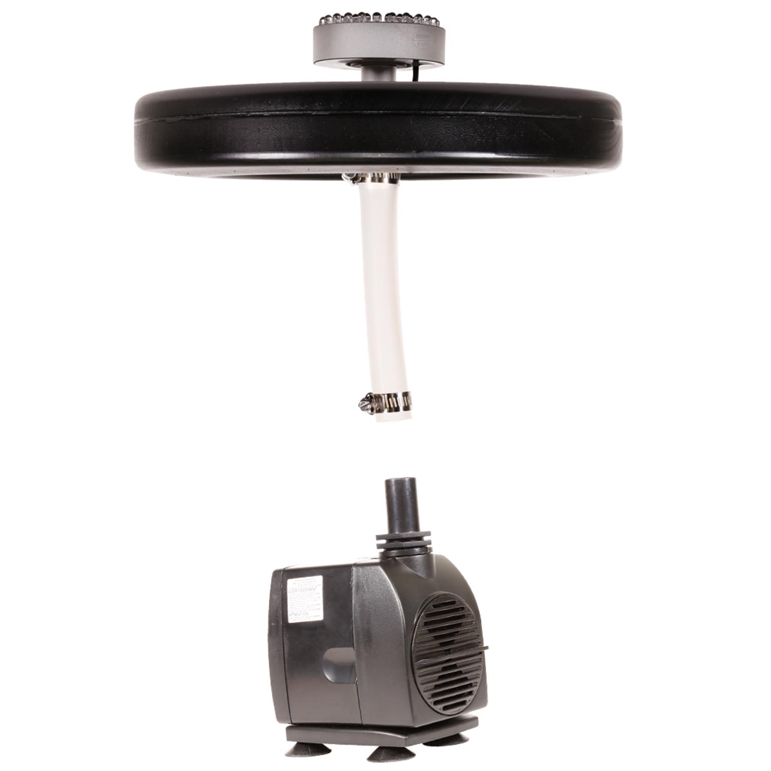 Alpine Corporation FTC102 Floating Spray Fountain with 48 LED Color Changing Lights, 398 GPH Pump, Black - Image 6