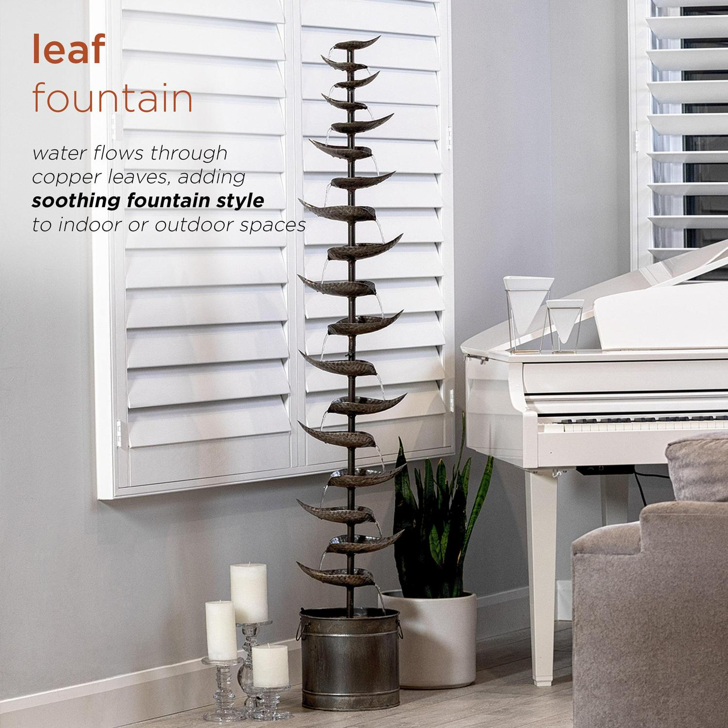 Alpine Corporation Hanging 6-Cup Tiered Floor Fountain - Image 4