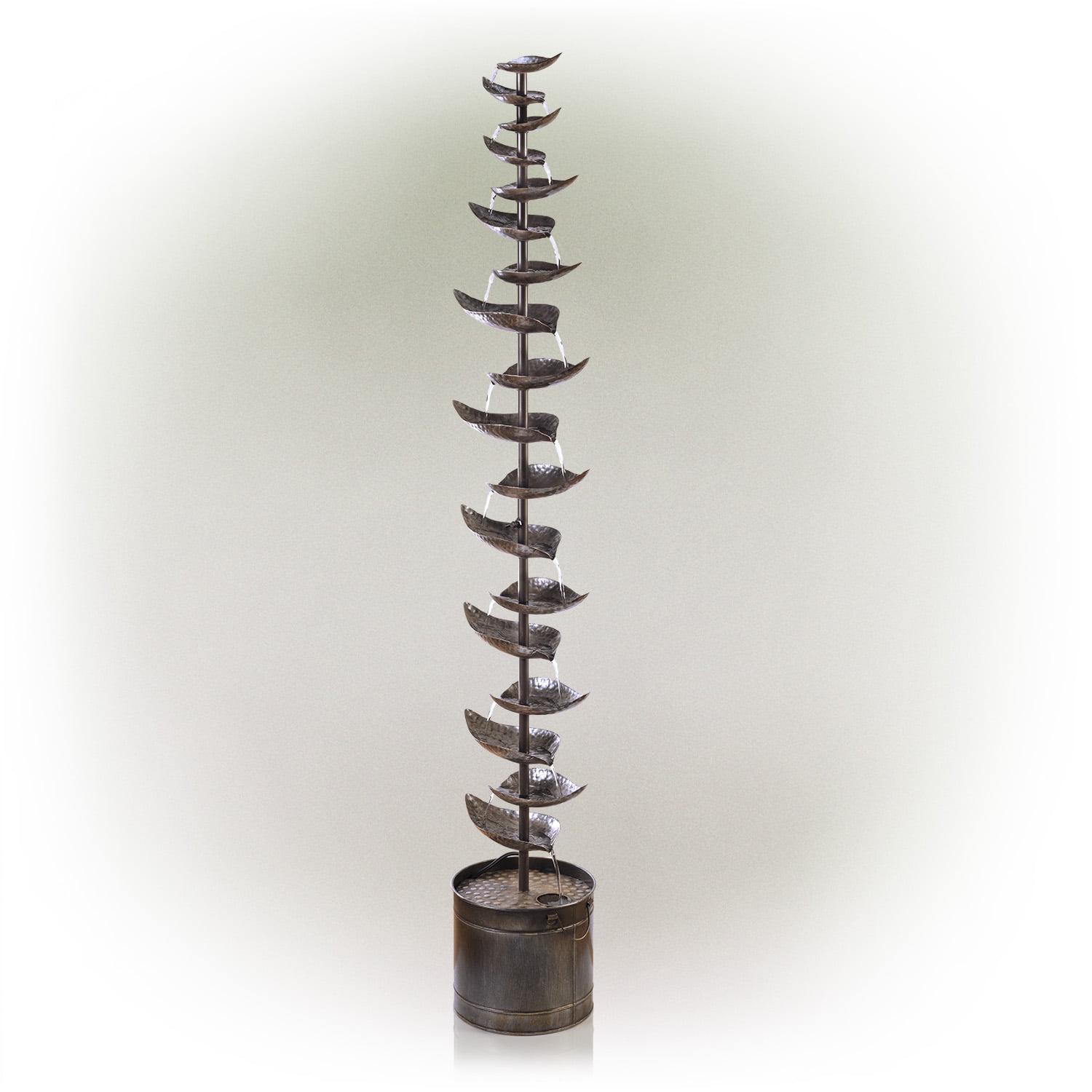 Alpine Corporation Hanging 6-Cup Tiered Floor Fountain - Image 2