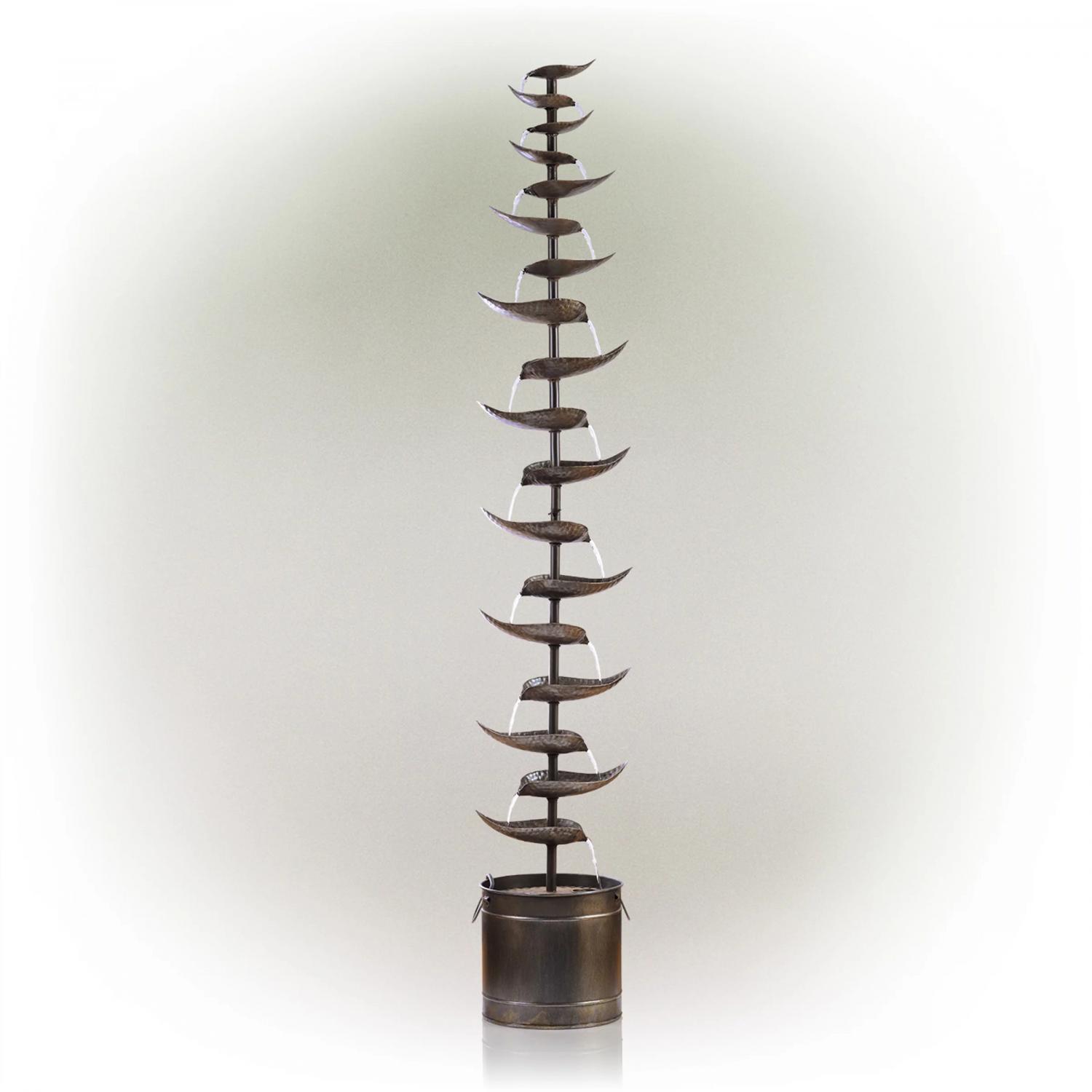 Alpine Corporation Hanging 6-Cup Tiered Floor Fountain - Image 8