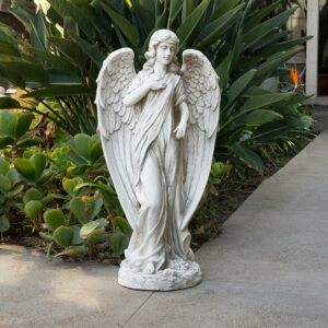 Alpine Corporation Outdoor Angel Statue, 31 inches