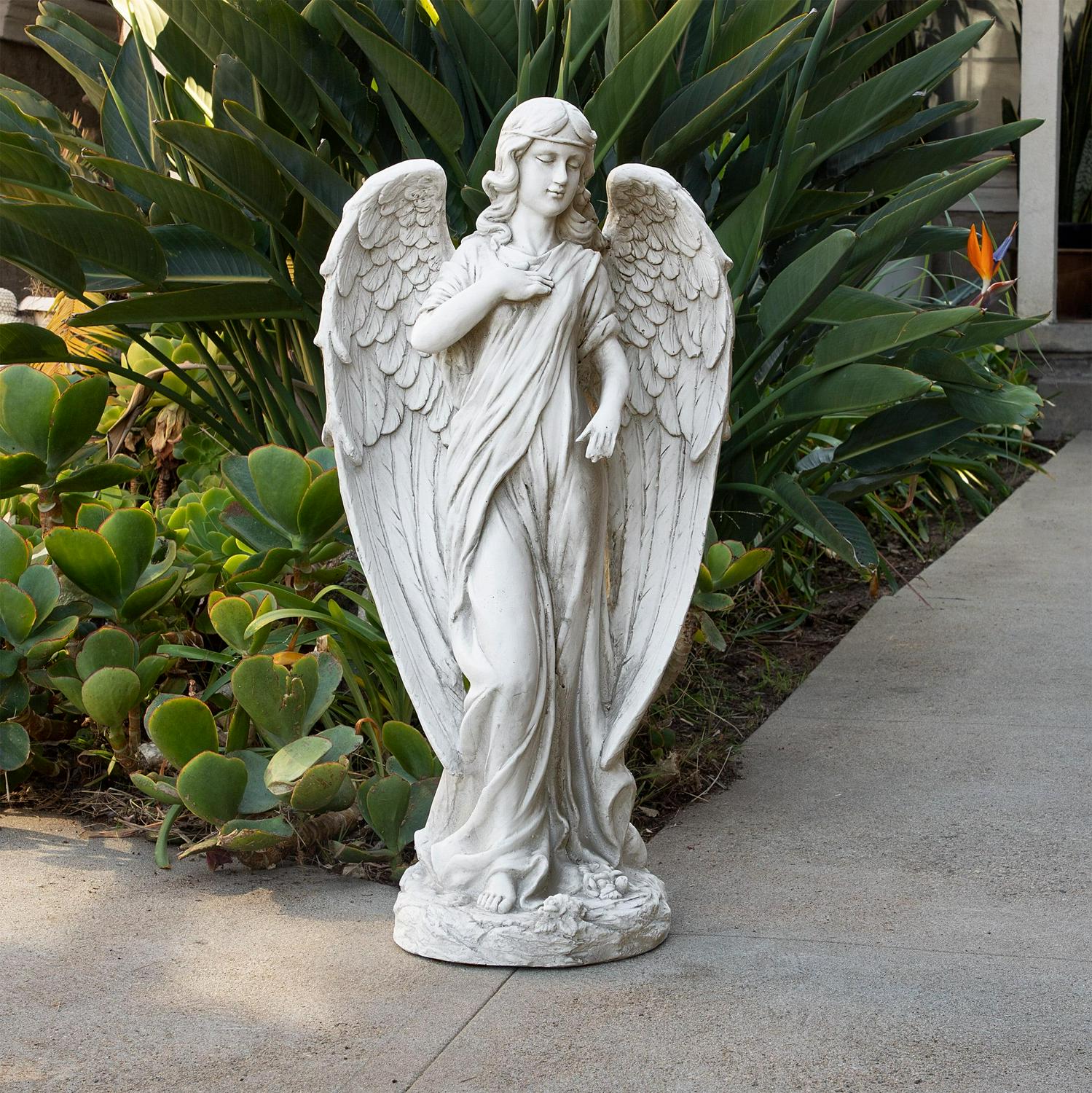 Alpine Corporation Outdoor Angel Statue, 31 inches