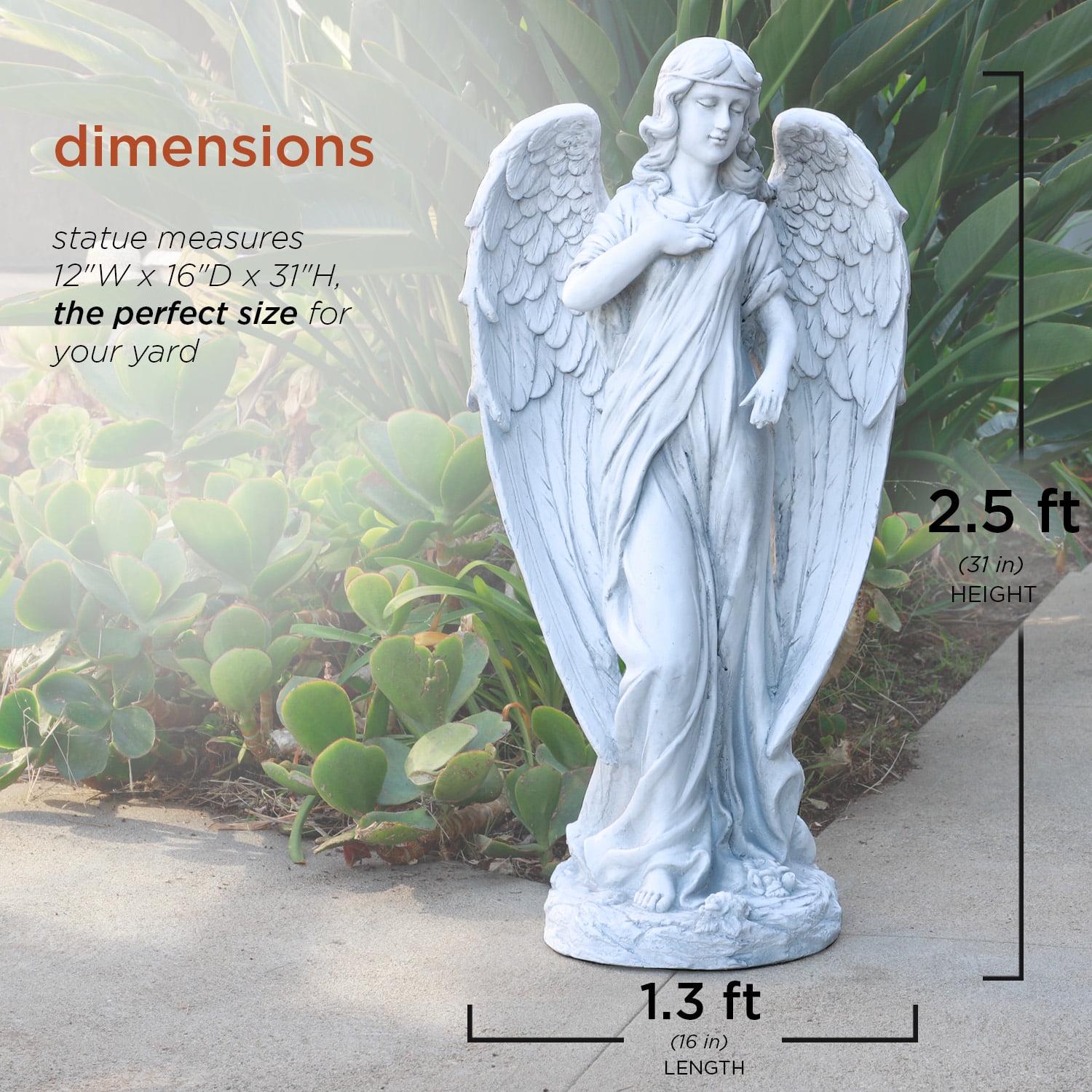 Alpine Corporation Outdoor Angel Statue, 31 inches - Image 3