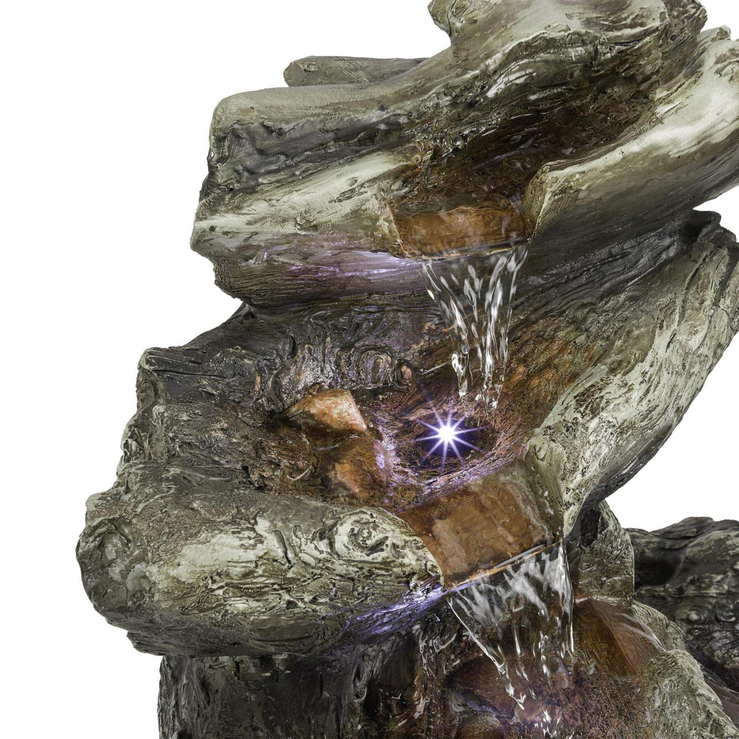 Alpine Corporation Rainforest 5-Tier Fountain with LED Light - Image 11