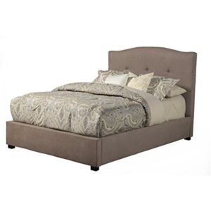 Alpine Furniture Amanda Upholstered Platform Bed, Multiple Sizes