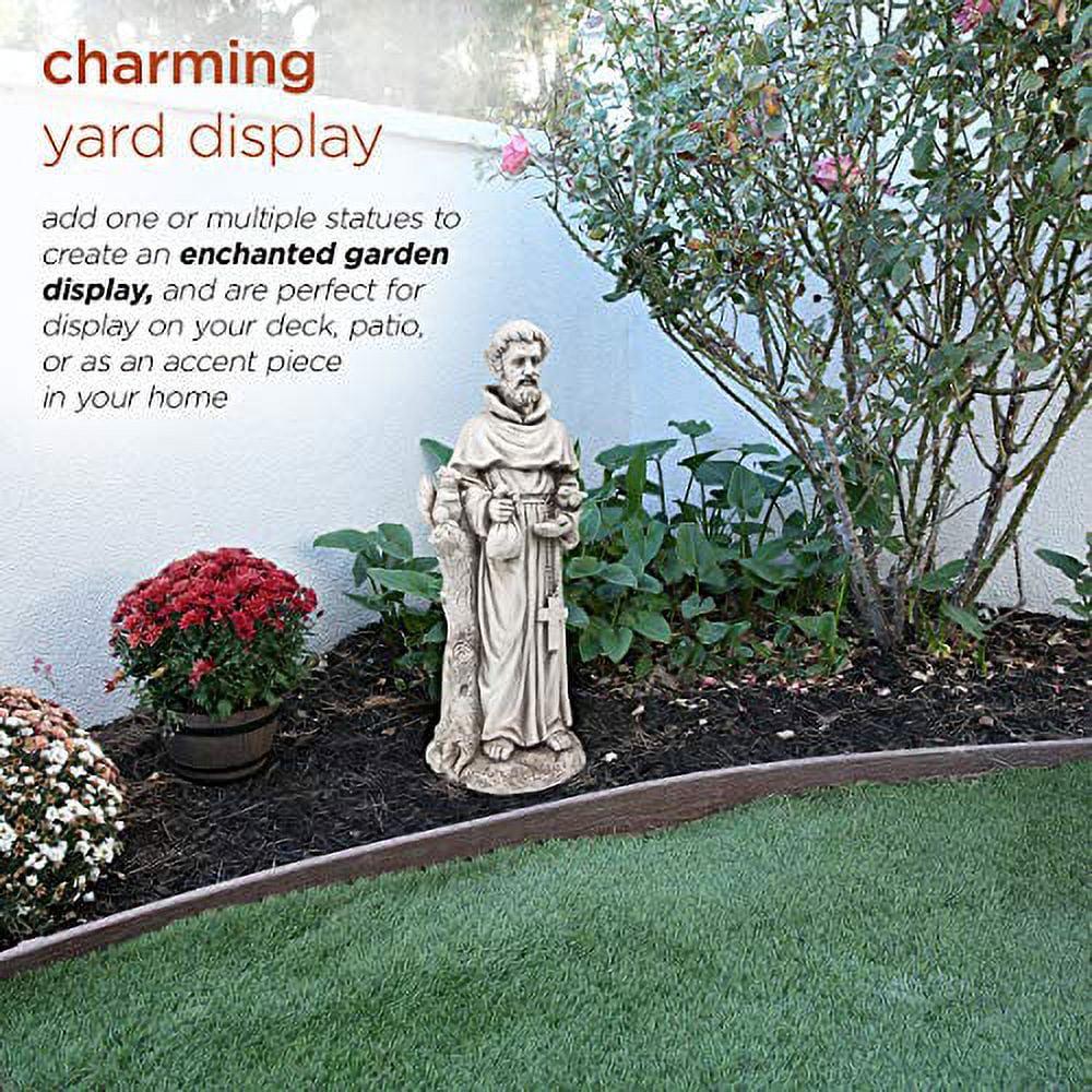 Alpine Gray Fiberglass 31 in. H St. Francis Statue - Image 10