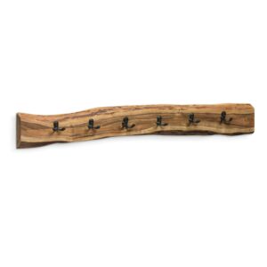 Alaterre Furniture Alpine Natural Live Edge Wood 48" Coat Hooks