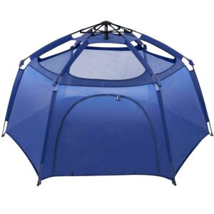 Alvantor Play Yard Playpen Foldable Pop Up Space Canopy Fence, Navy, Unisex