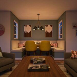 Alvar 5 Light Chandelier with Black Finish