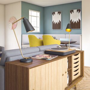 Alvar Desk Lamp with Copper Finish