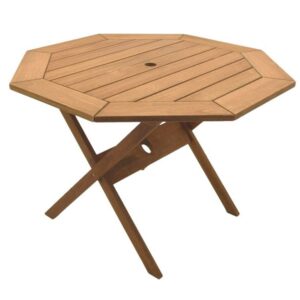 Amazonia Milano Octagonal Table | Eucalyptus Wood | Ideal for Outdoors and Indoors